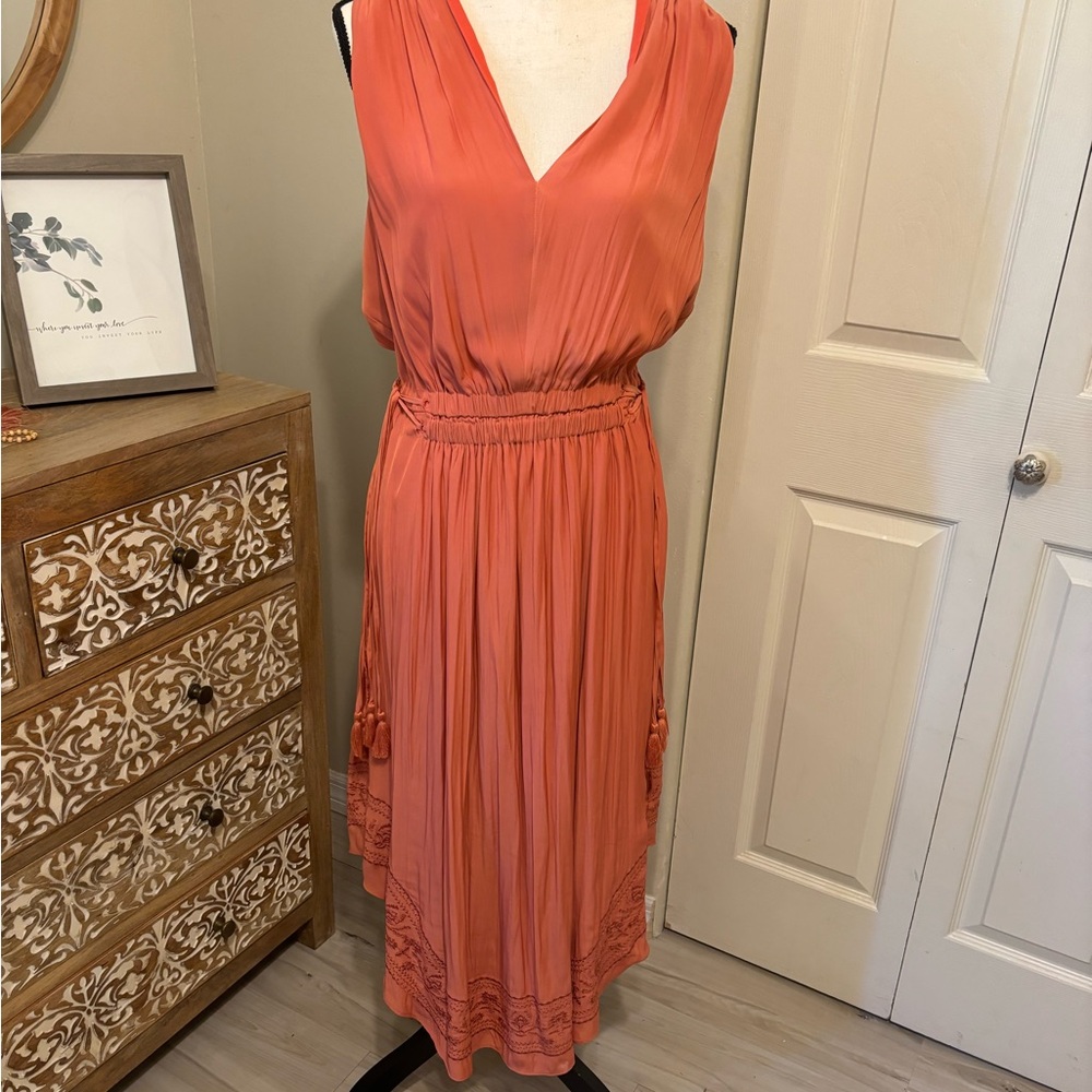 Ramy Brook embroidered dress only worn once size large